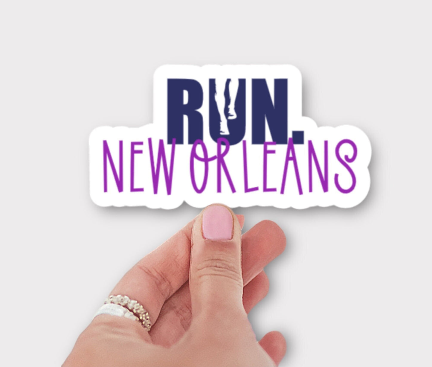 RUN New Orleans Sticker or Magnet