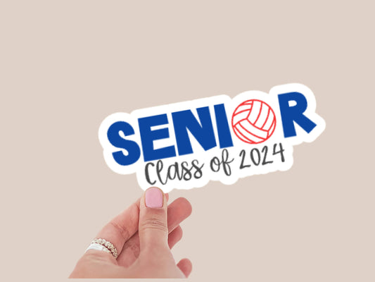 Senior Volleyball Sticker or Magnet