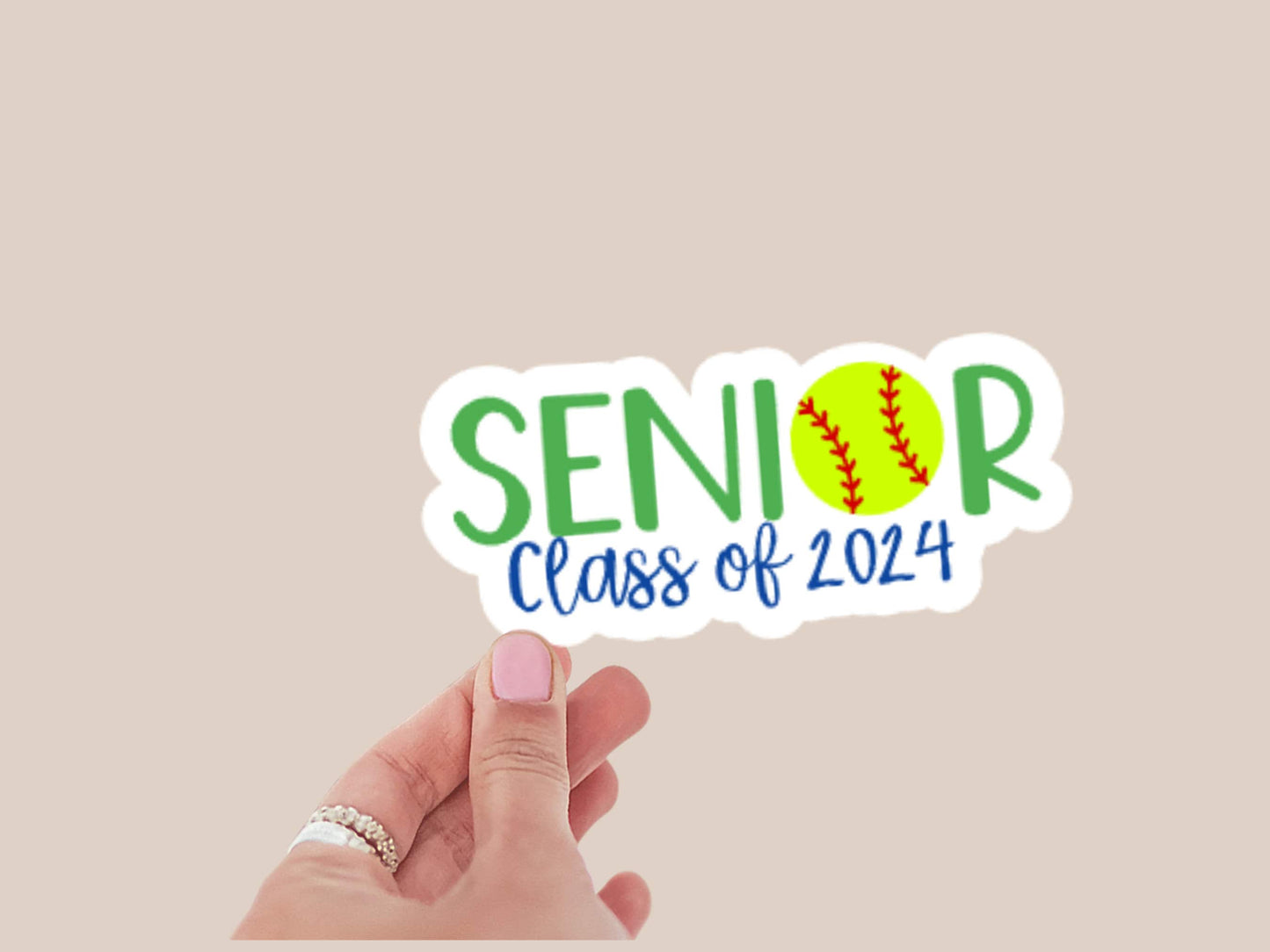 Senior Softball Sticker or Magnet