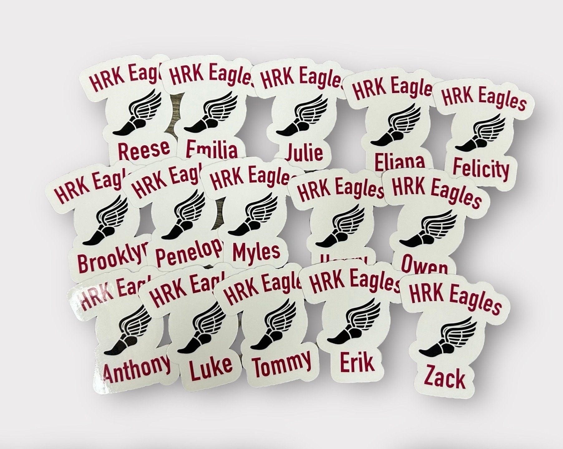 Track and Field Personalized Stickers | Track Team sticker sets | Track personalized gift | Track and Field running stickers | Track Coach