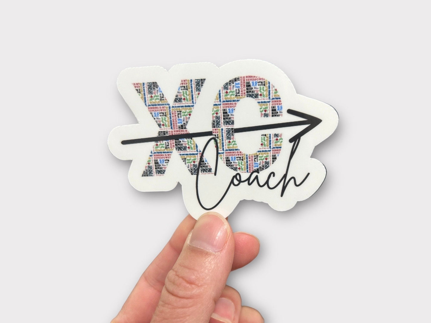 Cross Country Coach Sticker or Magnet