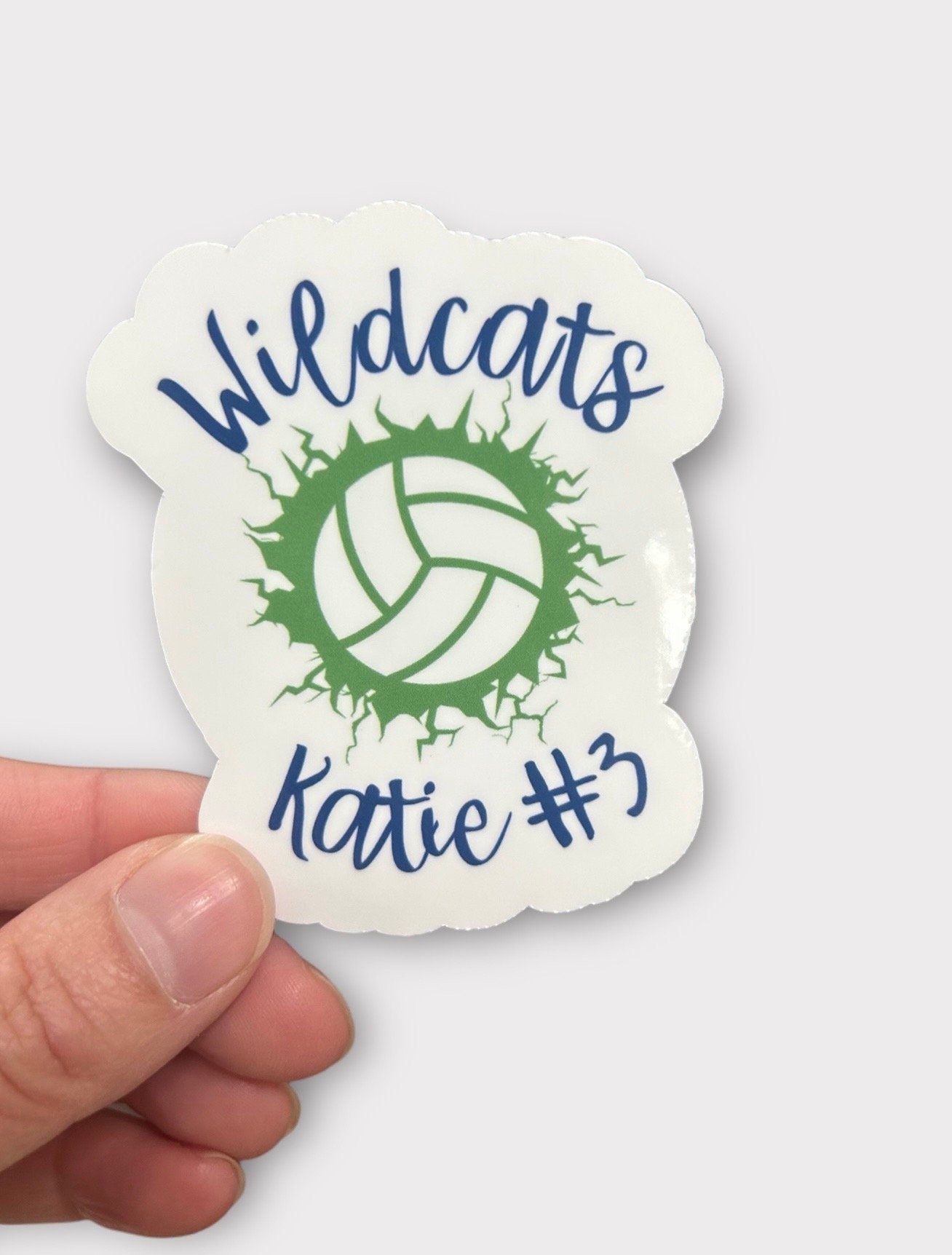 Personalized Team Volleyball stickers | Set of 10-15 Stickers | Custom Volleyball gift | Volleyball team gift | End of season gifts