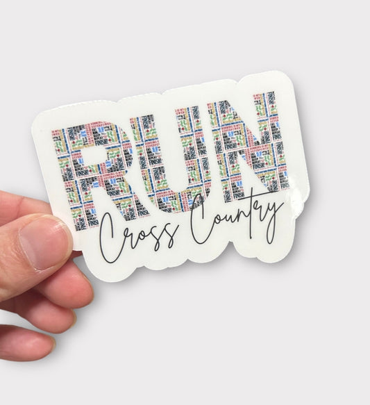 RUN Cross Country Sticker or Magnet