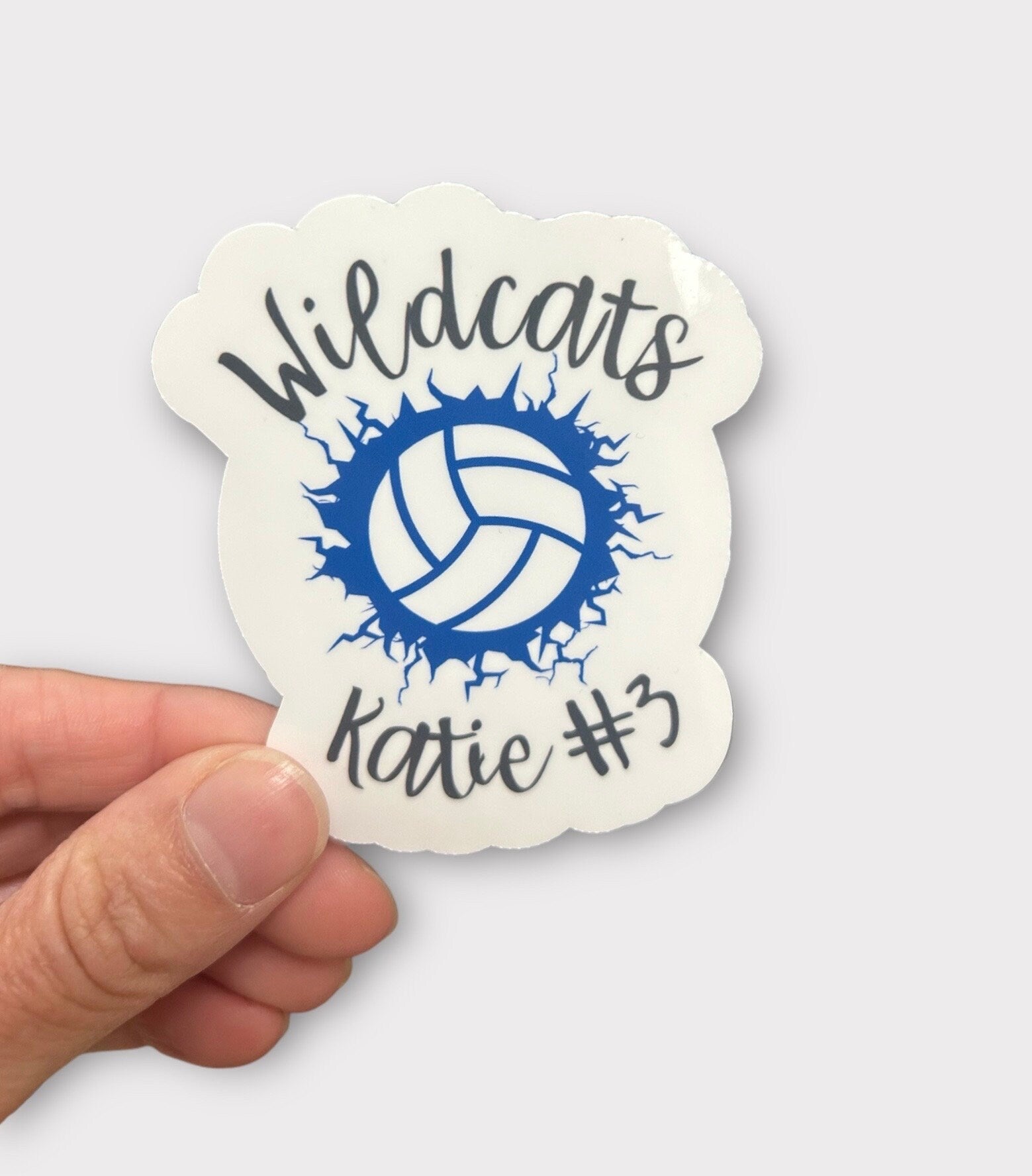 Personalized Team Volleyball stickers | Set of 10-15 Stickers | Custom Volleyball gift | Volleyball team gift | End of season gifts