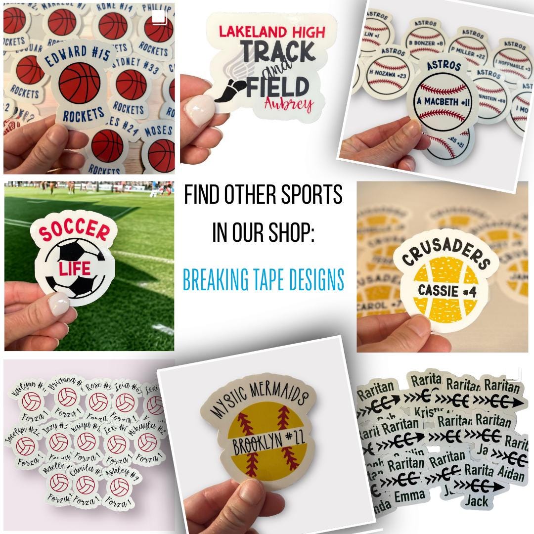 Personalized Baseball Team Stickers | Custom Baseball team gift | Gift for baseball player | Baseball Coach sticker | Baseball Mom