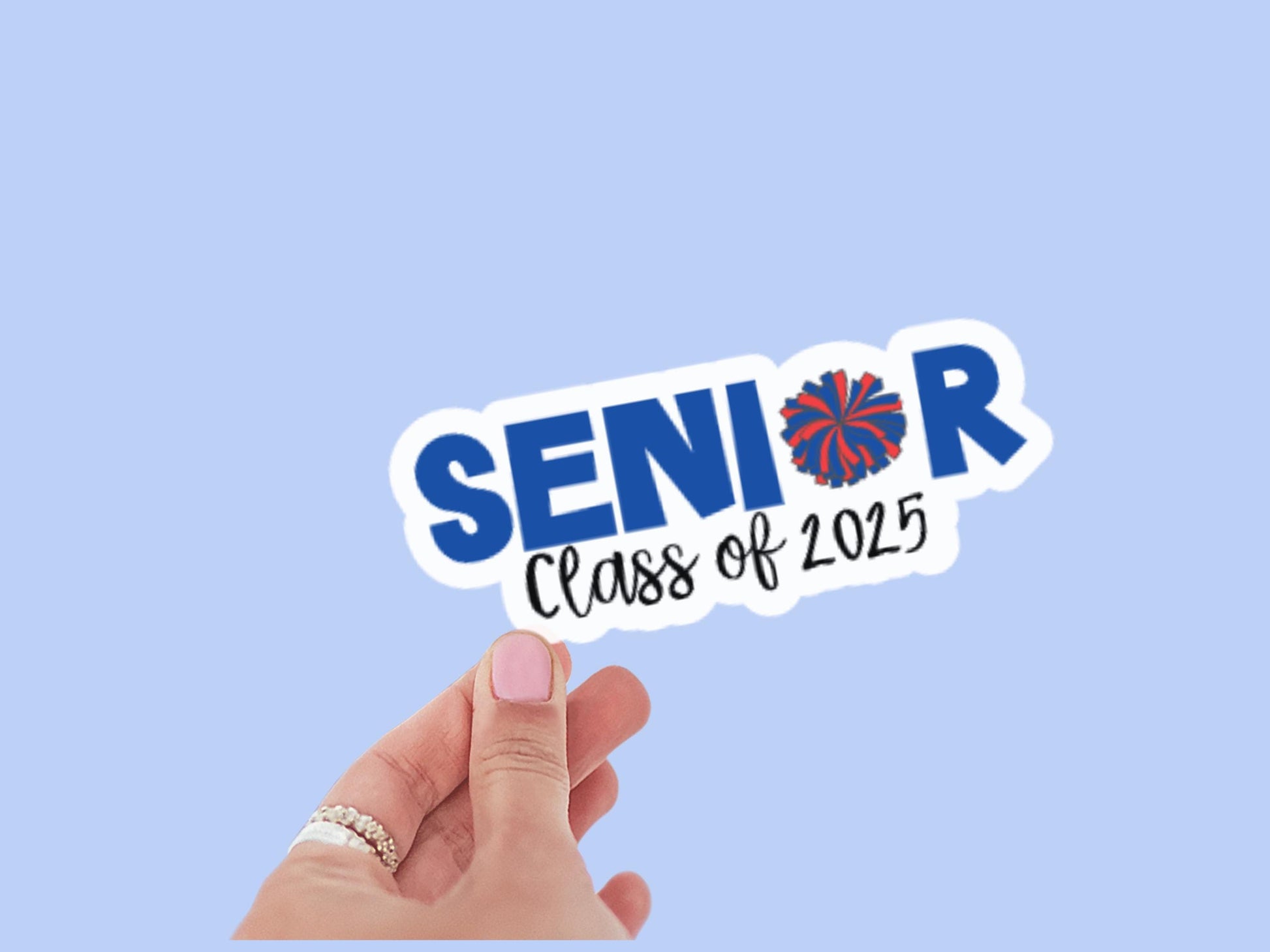 Personalized Senior Cheer Magnet: Custom Name & Year, School Colors