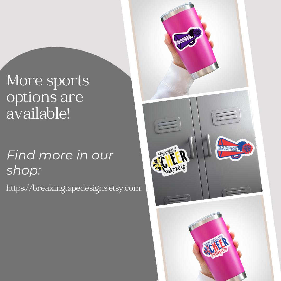 Personalized Senior Cheer Magnet: Custom Name & Year, School Colors