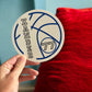 Personalized Basketball Magnet for Locker | Basketball magnet or sticker for tumbler | Custom name basketball gift | Basketball sticker