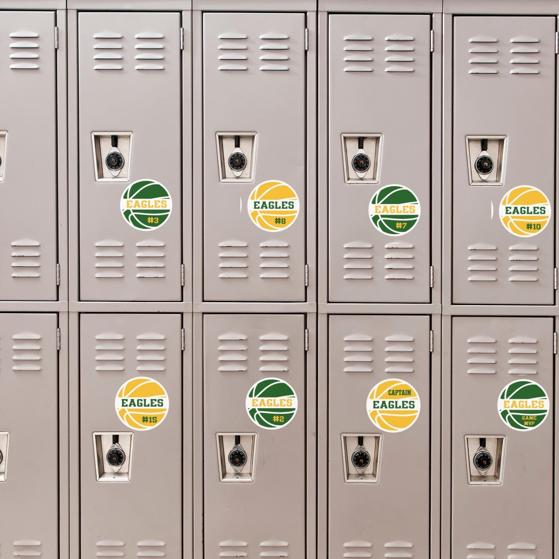 Personalized Basketball Locker Magnet Customized with Your Team Name, Colors and Player Number | Sports Team Gift | Locker Room Decor