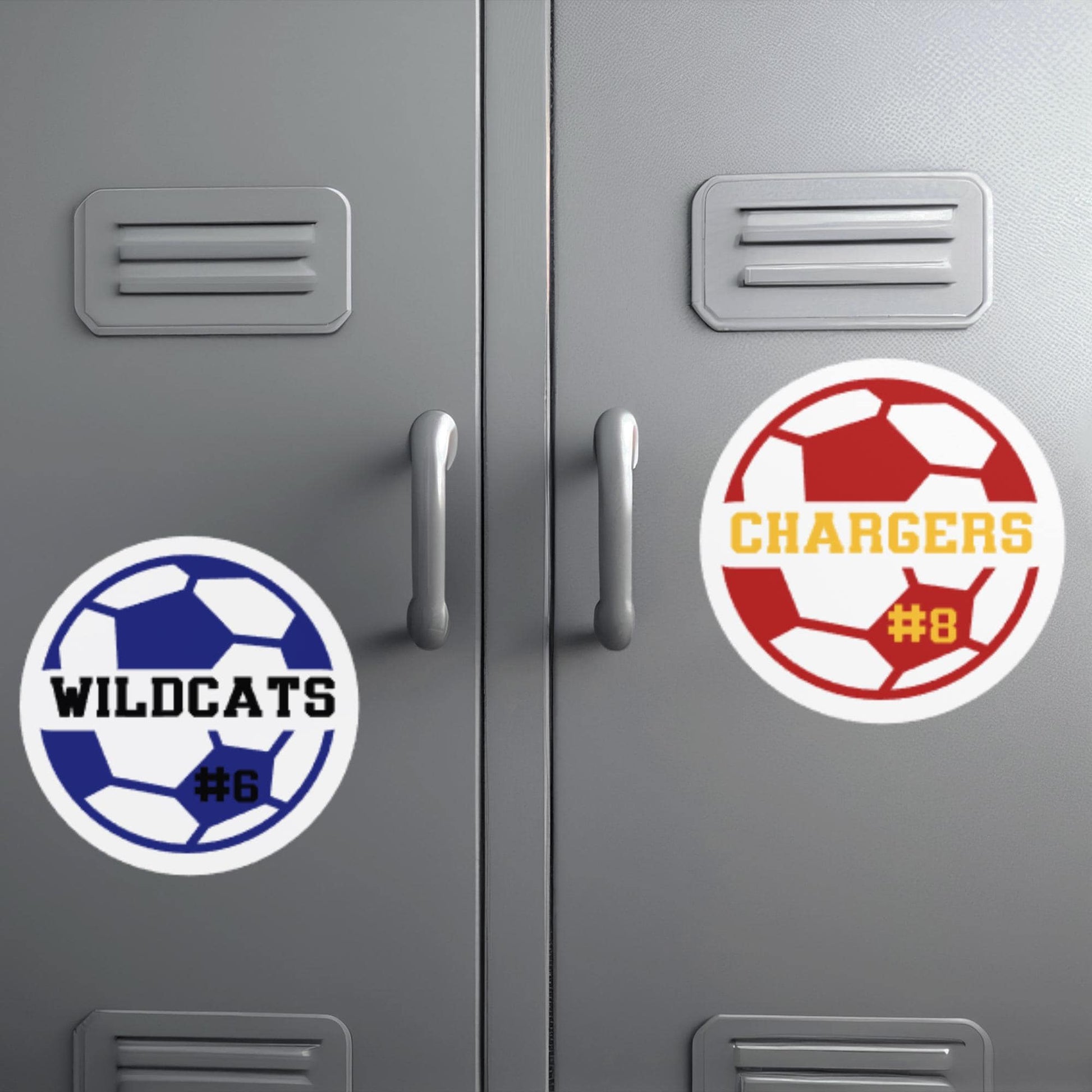 soccer locker magnet