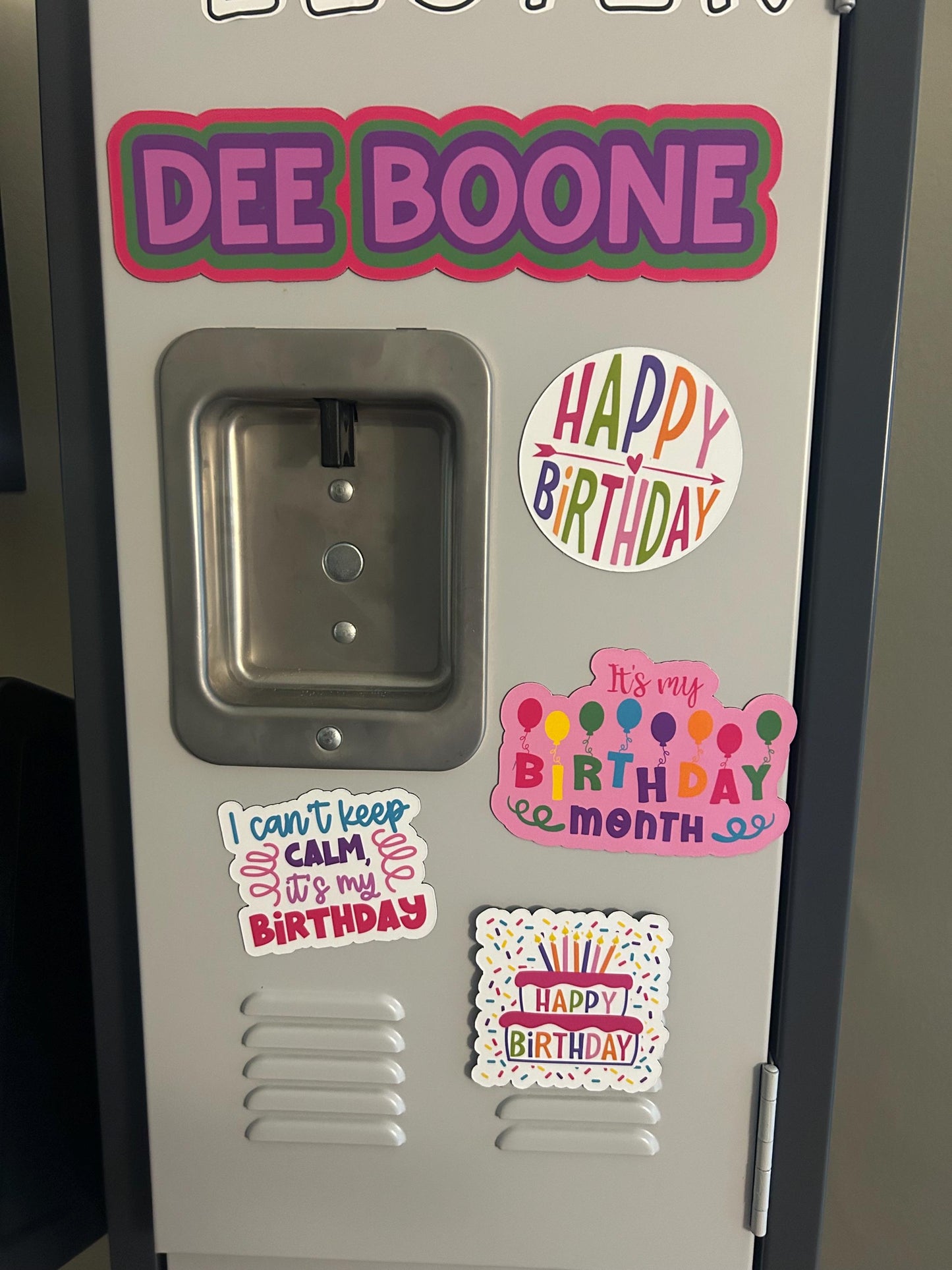 Personalized Birthday Sticker or Magnet set