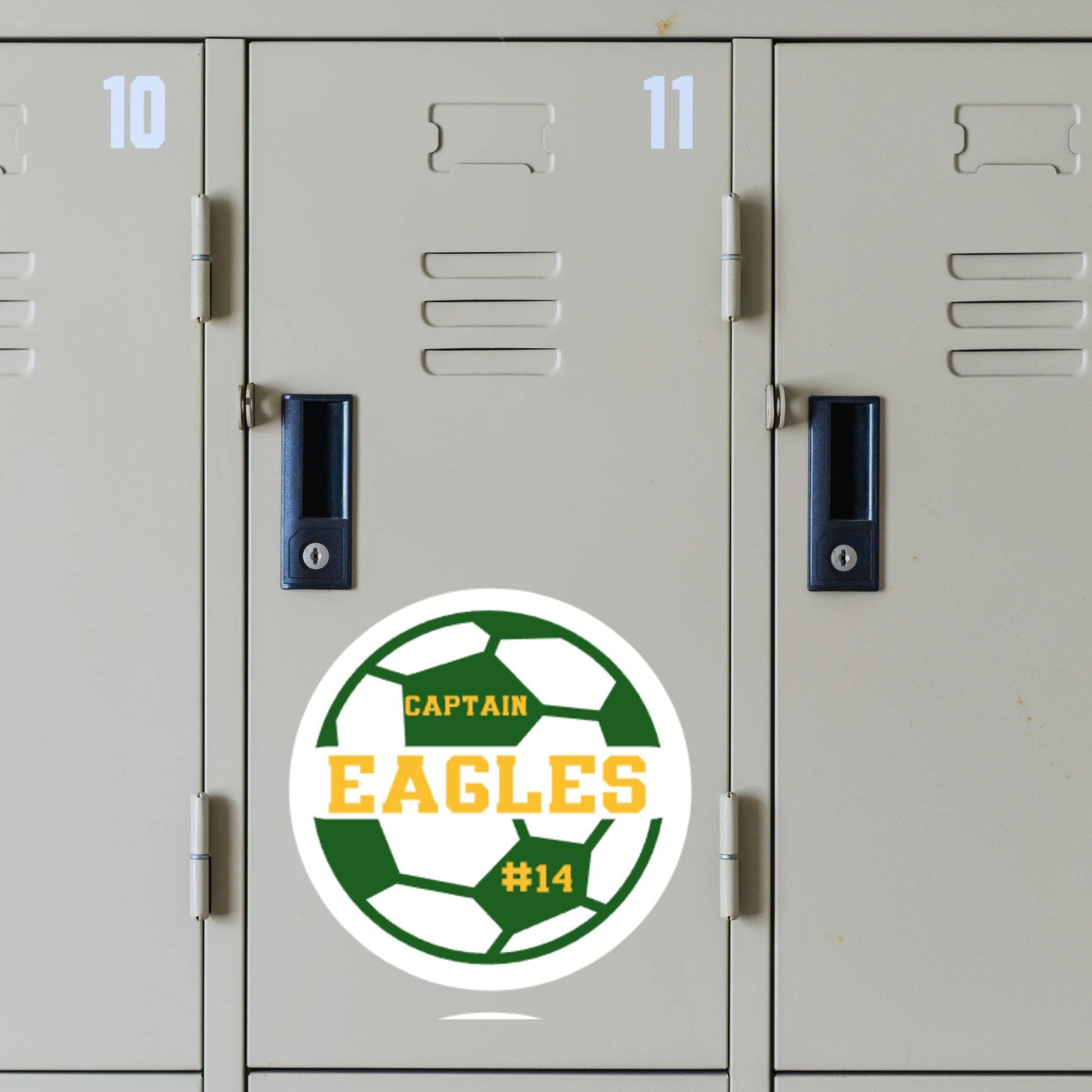 soccer locker magnet
