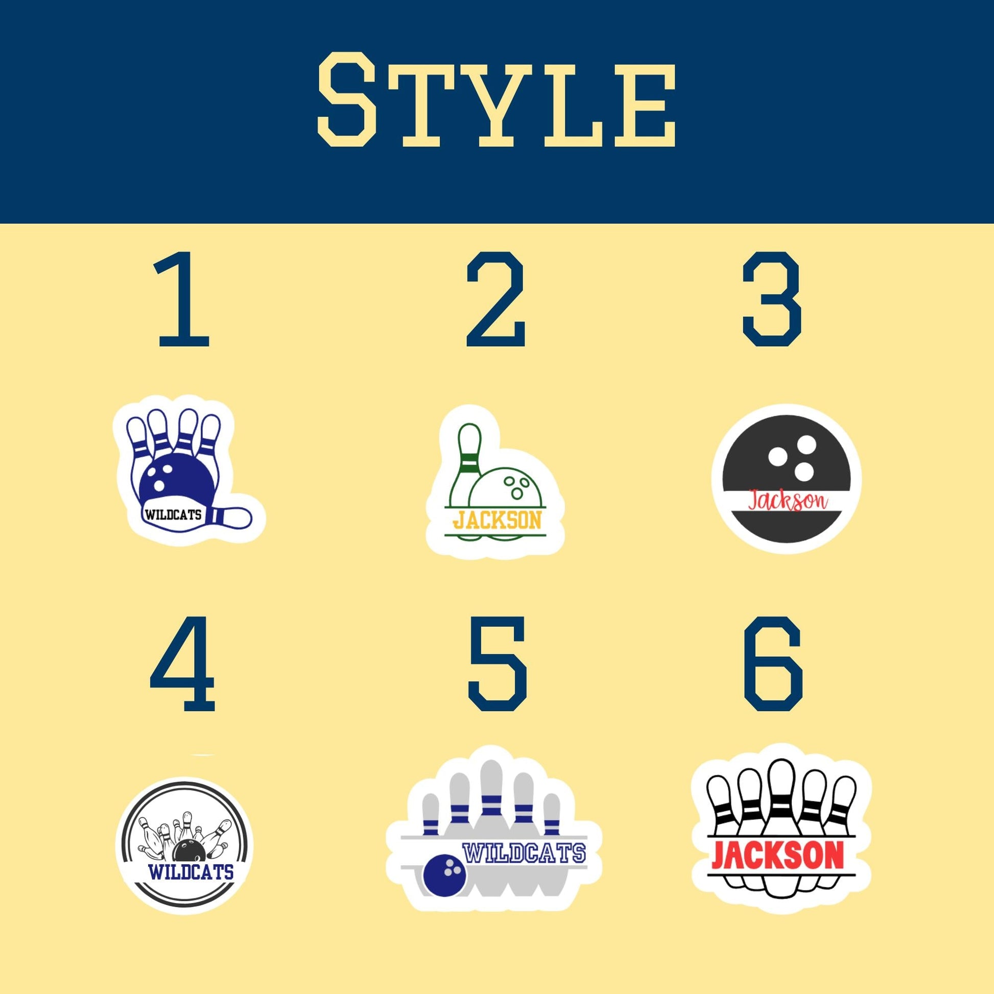 Bowling Locker Magnets and Stickers | Bowling Team Gifts | Senior Night Decor | Magnets for Locker, Whiteboards and Fridge