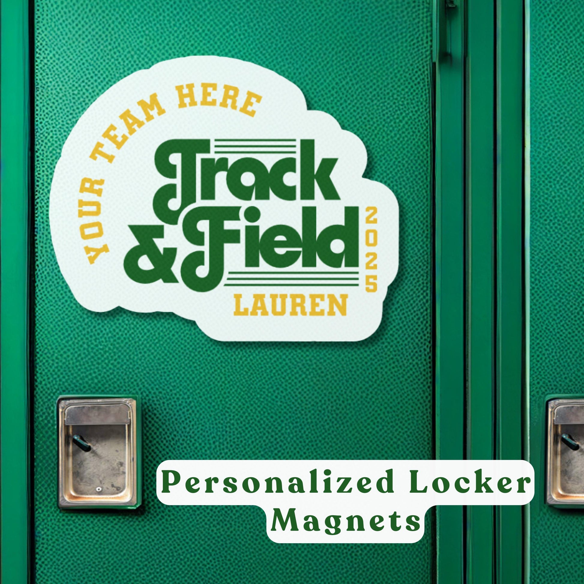 Track and Field Locker Magnet or Sticker