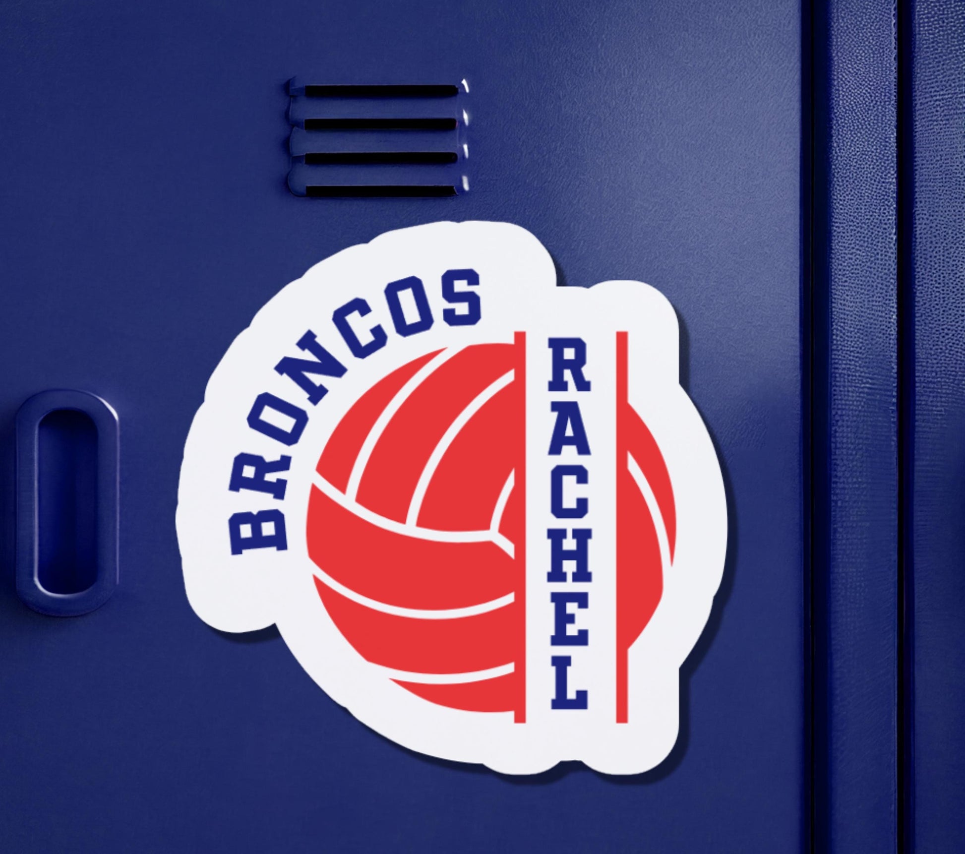 Custom Volleyball Name Magnet | Personalized Locker Magnet | Team Spirit Gift | Senior Night Volleyball Magnet | Volleyball Player Gift