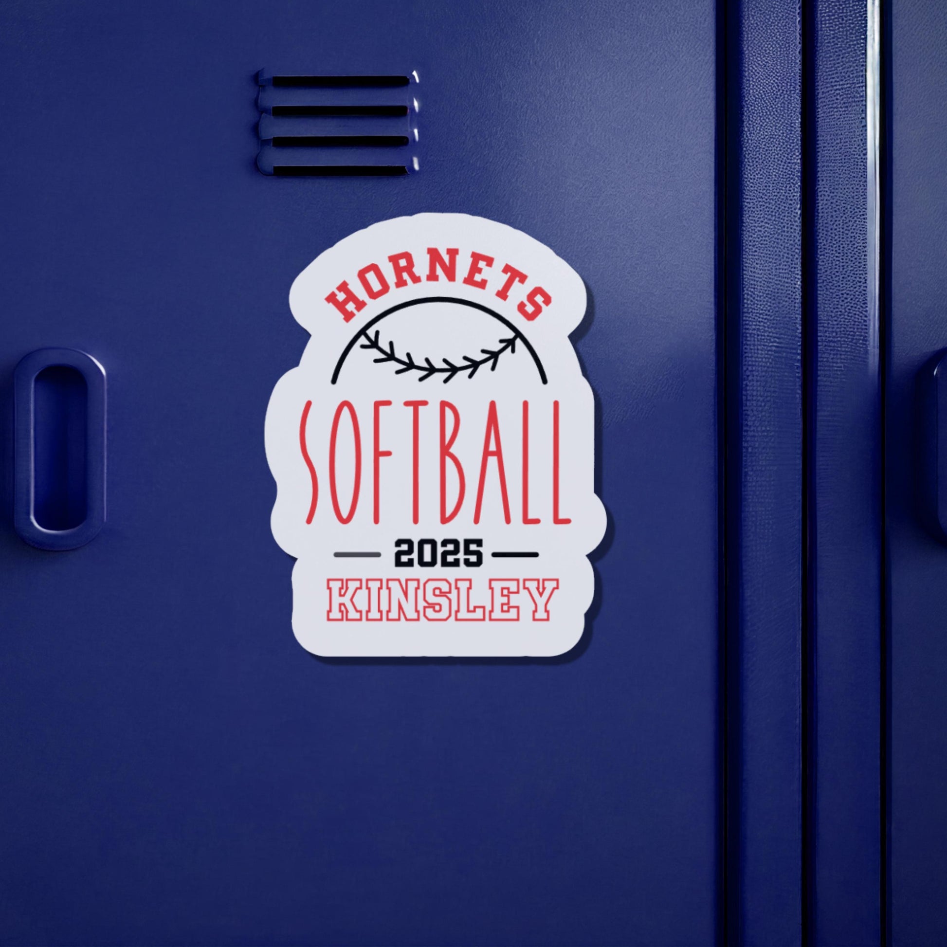 Personalized Softball Locker Magnets | Custom Softball Stickers | Team Spirit Gifts | Senior Night Decor | Sports Locker Name Tag