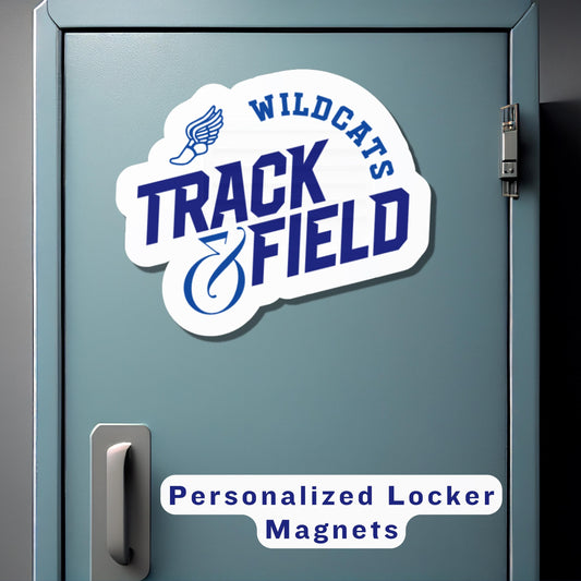 Track Senior Night Gift | Personalized Track Magnet | Custom Name & Year Sticker | Sports Locker Decor | Cross Country Team Spirit