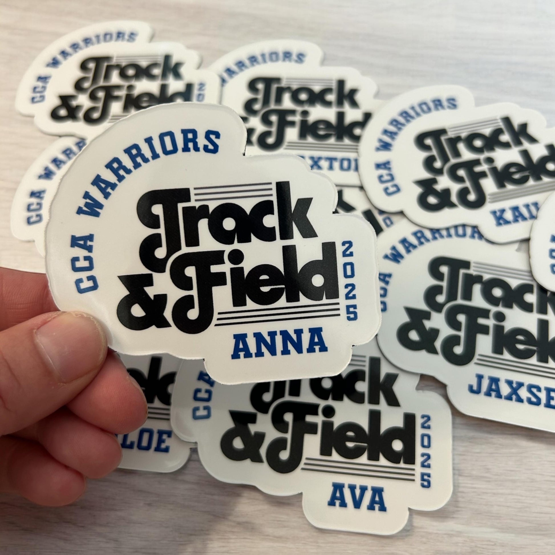 Track and Field Team stickers