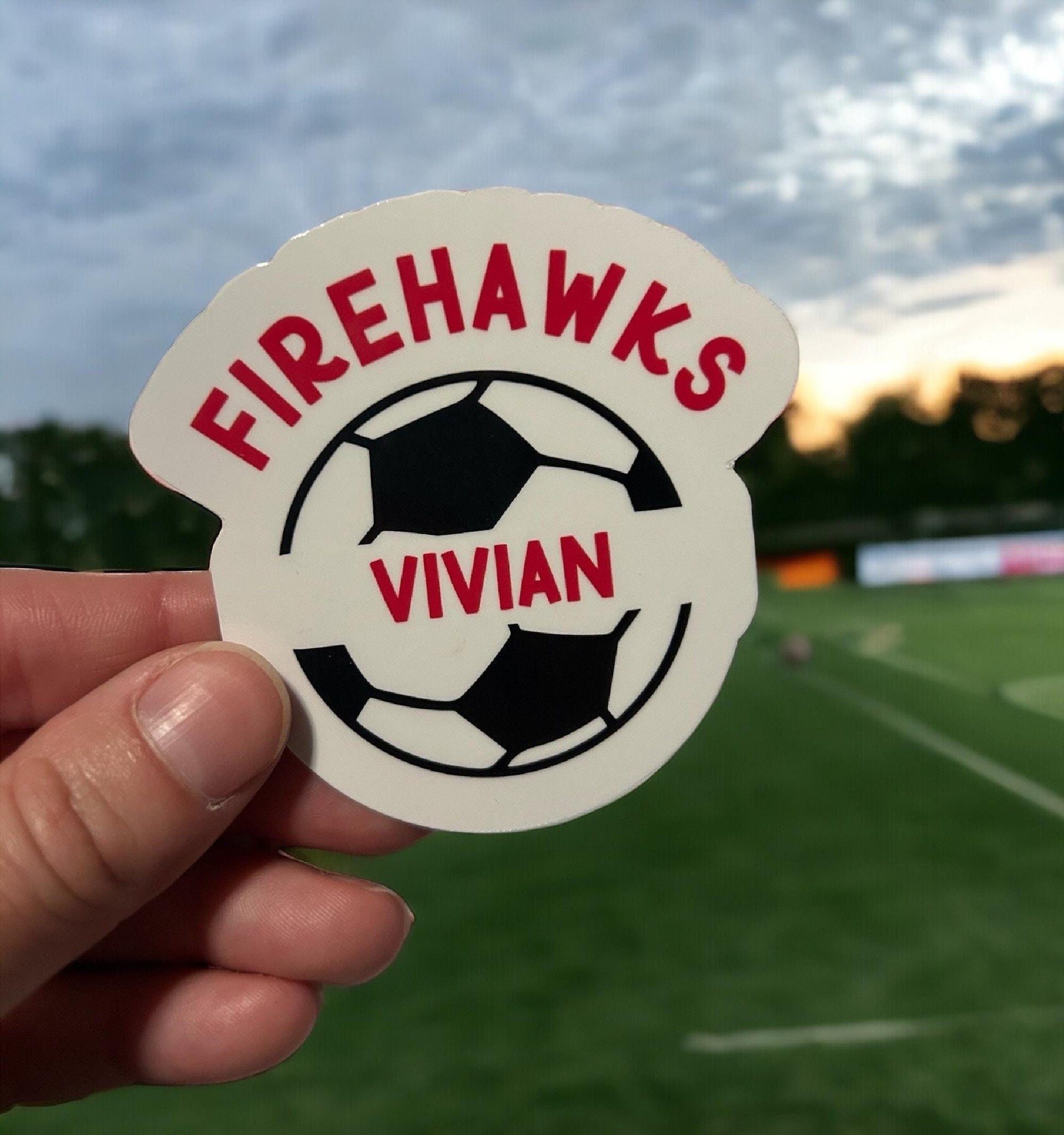 Personalized Soccer team stickers