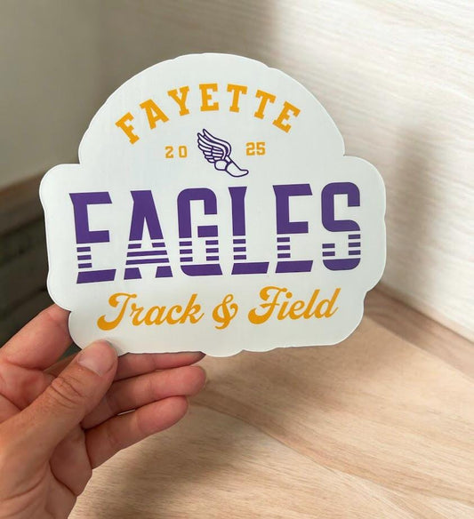 Track & Field Team Locker Magnets | Personalized Sports Stickers | Custom Team Spirit Gifts | High School Track | Senior Night Decor | Track