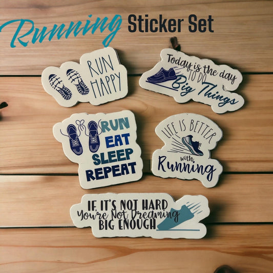 Custom running sticker set