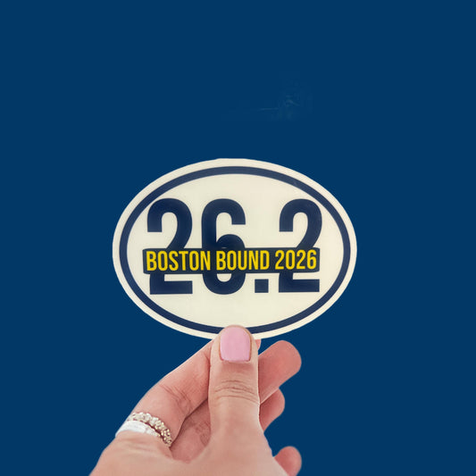 26.2 boston bound sticker