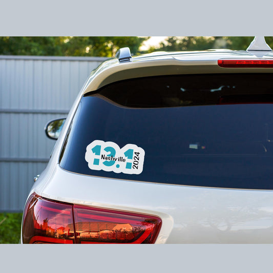 Custom Race Sticker or Magnet | Personalized running gift | Gift for marathoner or half marathon | 5K and 10K race stickers | Car Magnets