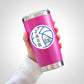 basketball sticker on tumbler