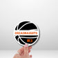 Personalized Basketball Locker Magnet Customized with Your Team Name, Colors and Player Number | Sports Team Gift | Locker Room Decor