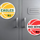 Personalized Basketball Locker Magnet Customized with Your Team Name, Colors and Player Number | Sports Team Gift | Locker Room Decor