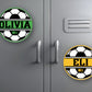 Personalized Soccer Locker Magnets or Stickers | Custom Team Spirit Gifts | Soccer Season | Sports Locker Decor | Senior Night
