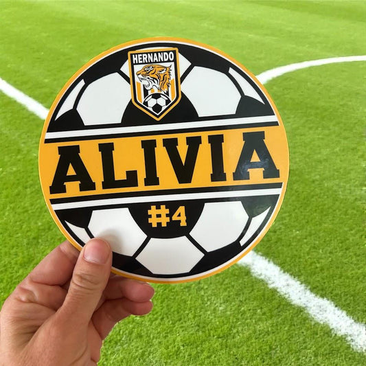 Personalized Soccer Locker Magnets or Stickers | Custom Team Spirit Gifts | Soccer Season | Sports Locker Decor | Senior Night