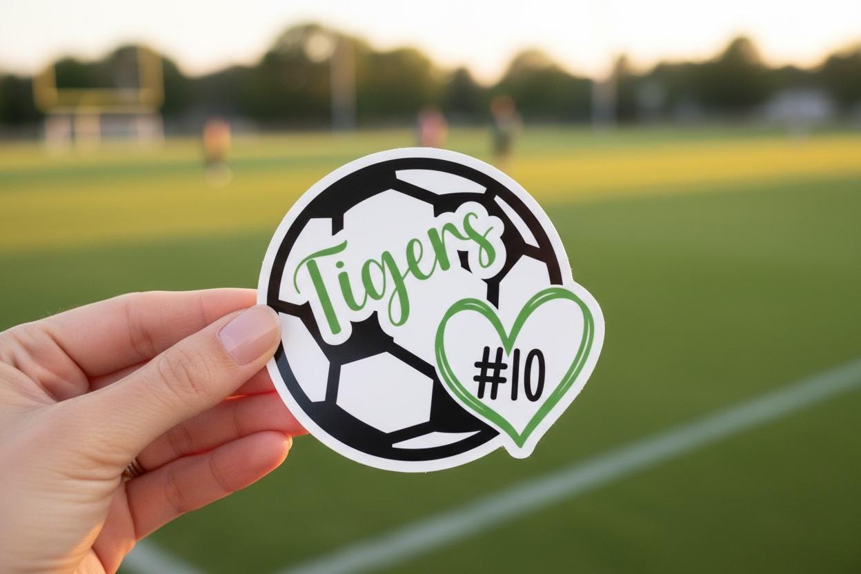 Soccer Sticker Personalized Sets of Custom Name Decals | Soccer Team Gift | Coach & Player Gift | End of Season Favor