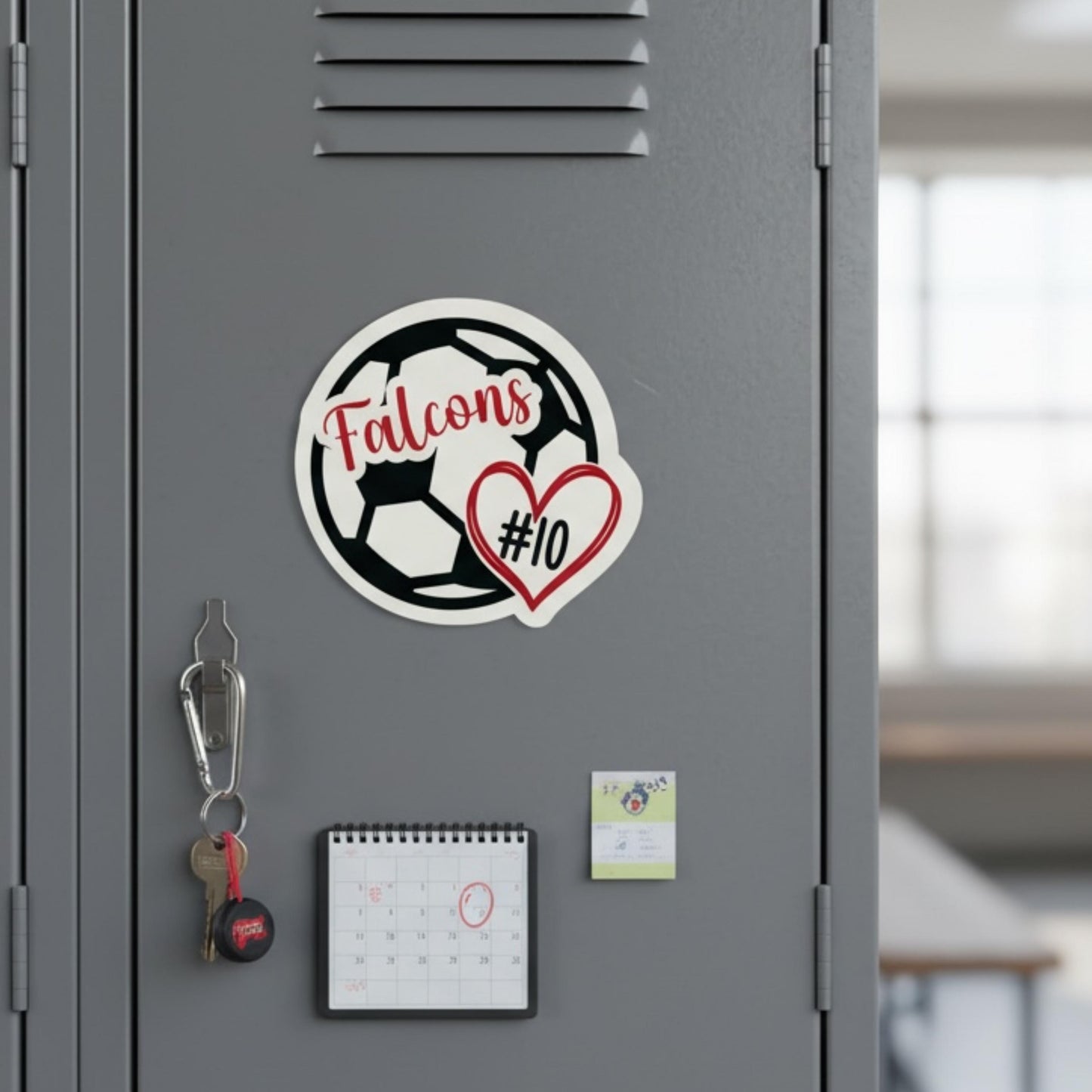 Personalized Soccer Magnets | Custom Locker Magnets | Soccer Gifts | Sports Locker Decor | Soccer Sports Team Gifts | Car Magnet