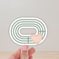 Running Sticker or Magnet - Track