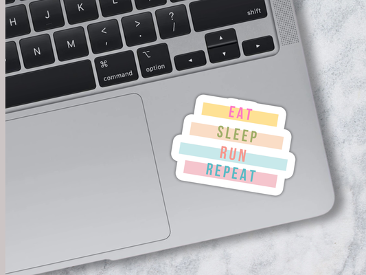 Running Sticker or Magnet - Eat, Sleep, Run, Repeat