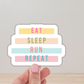 Running Sticker or Magnet - Eat, Sleep, Run, Repeat