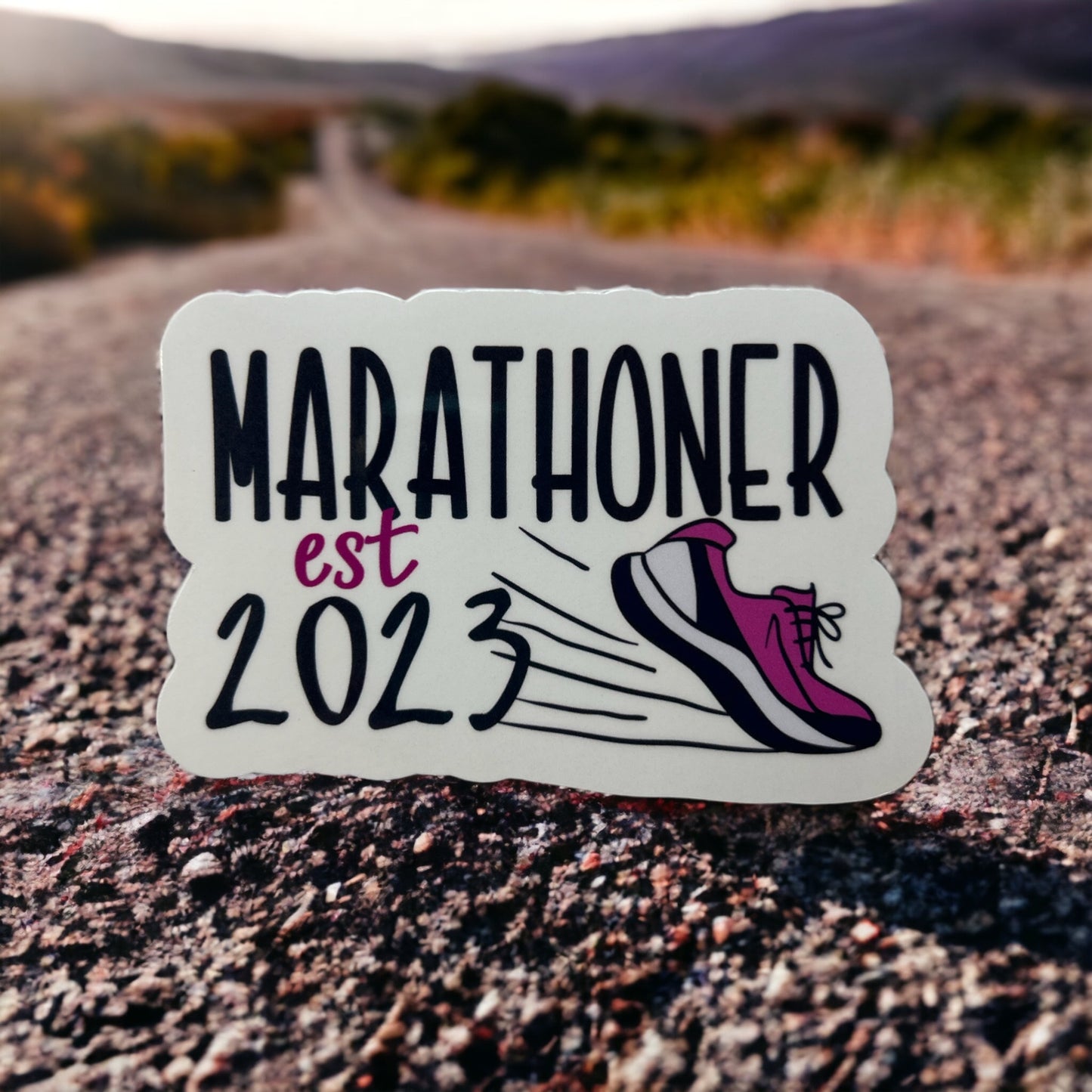 Marathoner EST Marathon Sticker or Magnet