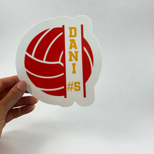 Volleyball Sticker | Personalized