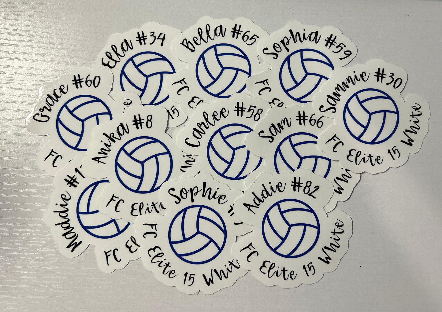 Personalized Volleyball sticker