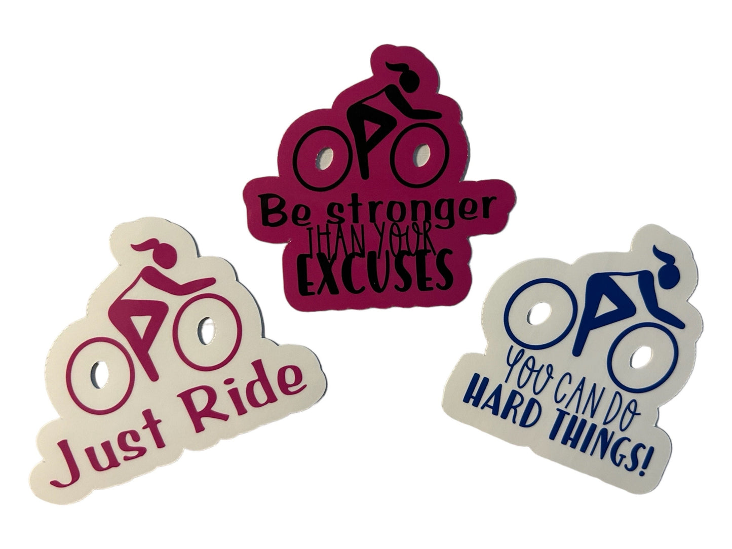 Set of 3 Cycling stickers