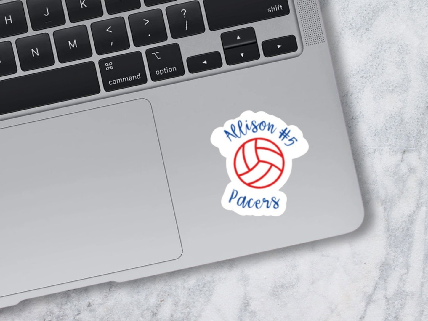 Personalized Volleyball sticker