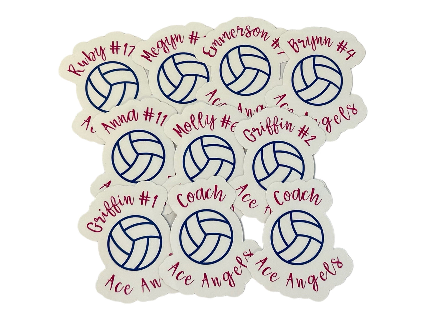 Personalized Team Water Polo stickers Set of 15